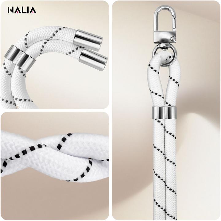 Productafbeelding Nalia HoldMe Lanyard Handykette – Universal Trageband für Smartphones - Verstellbar, Soft & Elastisch