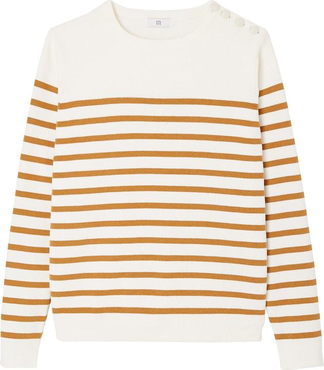 Produktbild La Redoute Collections Matrosenpullover aus Bio-Baumwolle (S)