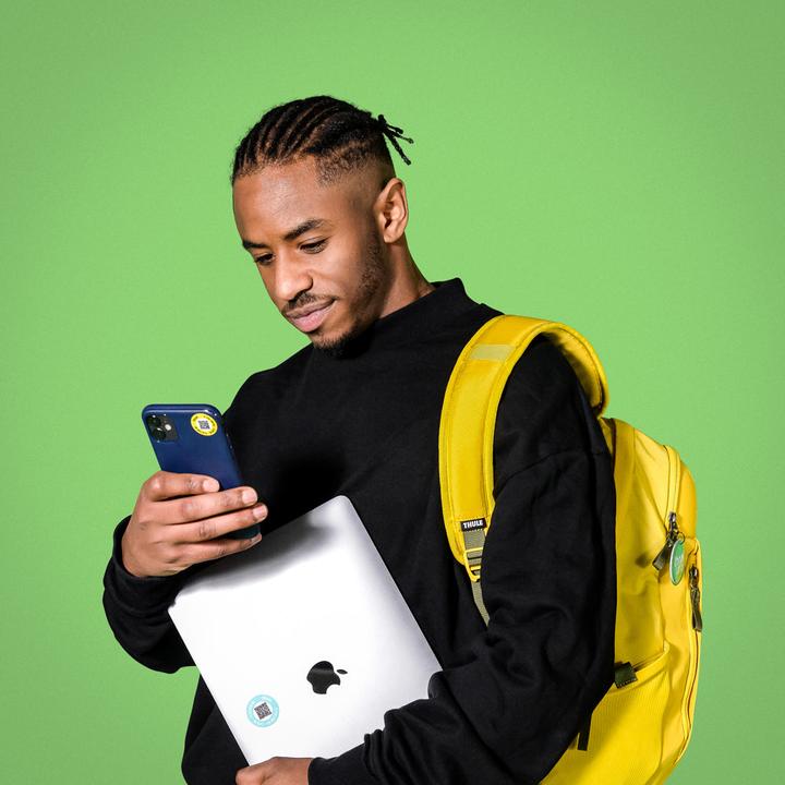 Actual product image Thnx sticker sheet (Android, iOS)