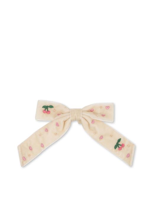 Image du produit Konges Slojd Velvet Bow Haarspange Pearly Ivory (1 pcs)