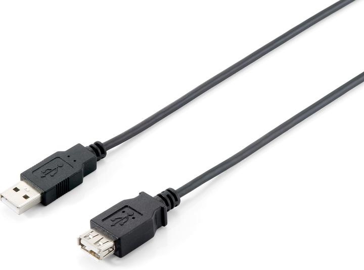 Immagine prodotto equip Estensione USB 2.0 A->A 180cm S/B nero (1.80 m, USB 2.0)