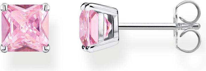 Thomas Sabo Ohrstecker pinker Stein silber (925er Silber)