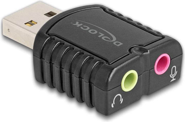 Actual product image Delock External USB sound card 24 bit / 96 kHz Plug & Play for (USB)