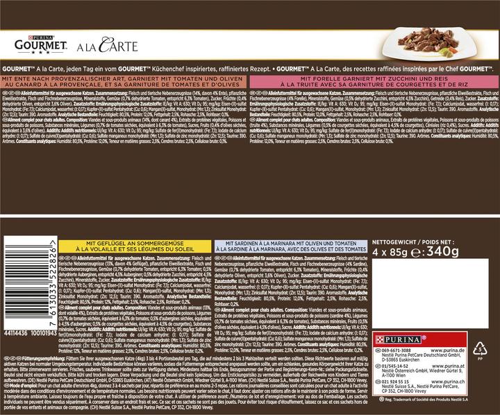 Immagine prodotto Gourmet Fantasie di chef a la carte (Adulto, 4 pz., 85 g)