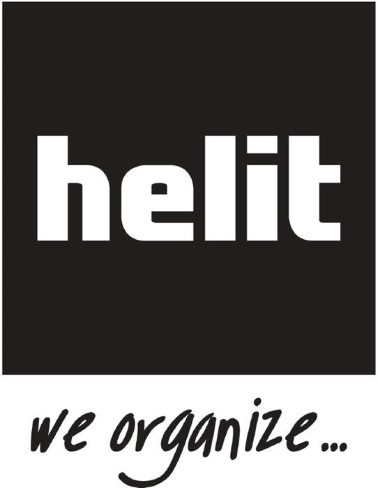 Productafbeelding Helit Prullenbak 18 l H331xØ315 mm met greeprand kunststof blauw (18 l)