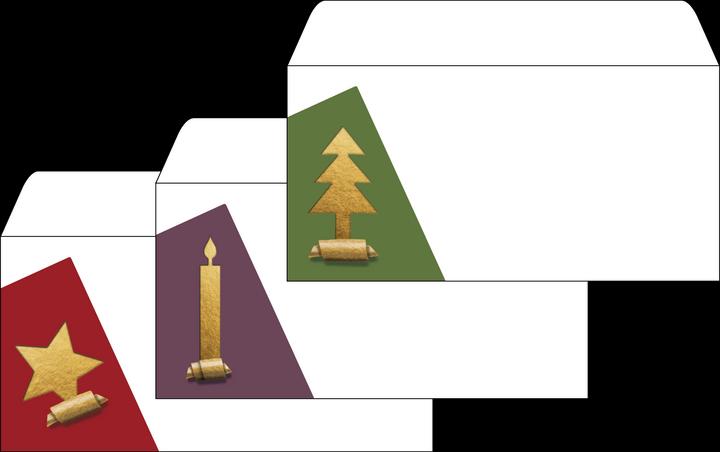 Produktbild Sigel W'Umschlag Cut-out Style Gold (220 x 110 mm, 25 x)