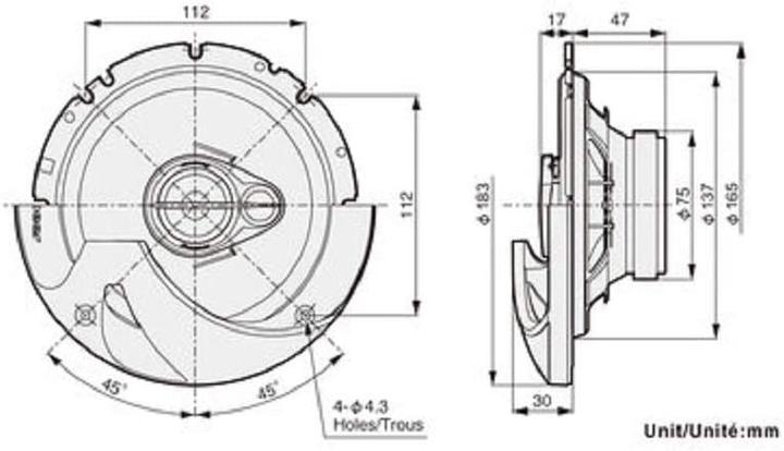 Produktbild Pioneer TS-R1750S (250 W, 17 cm)
