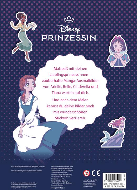 Actual product image Panini Disney Princess: My magical manga colouring pad