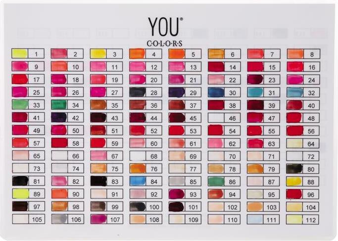 Immagine prodotto You Nails Tabella dei colori degli smalti per unghie