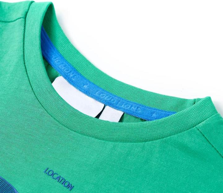 Immagine prodotto VidaXL Maglietta da bambino verde 140,Materiale: 100 % cotone,Colore (140)