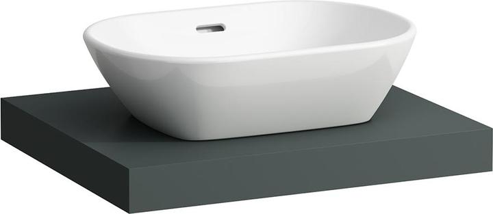 Laufen Lani Waschtischplatte, ein Ausschnitt mittig, 585x495x65mm, H404641112