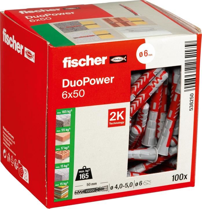 Image du produit Fischer DuoPower 6x50 (100 pcs)
