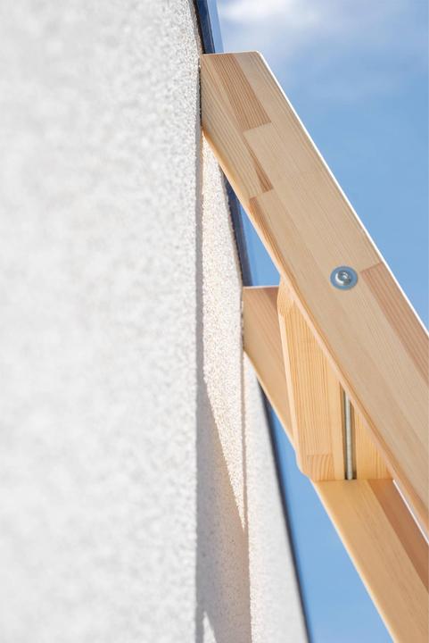 Produktbild Munk Stufen-Anlegeleiter Holz mit Traverse 12 Stufen (Anlegeleiter, 316 cm)