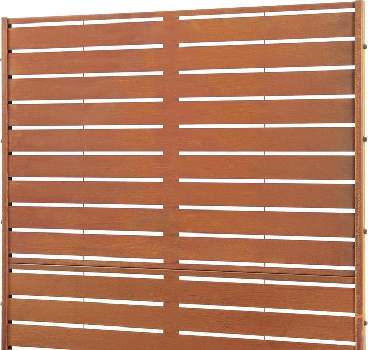Immagine prodotto Casa.Pro Trennwand Nodepp Cortenstahl 180x90 cm Edelrost (180 x 90 x 40 cm)
