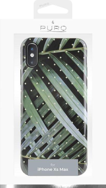 Actual product image Puro Glam Tropical Leaves - Case for iPhone Xs Max (Brilliant Leaves) (Apple iPhone XS Max)