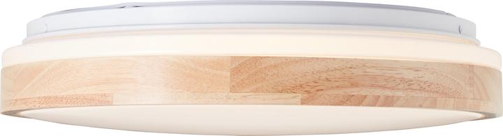 Actual product image Brilliant Brodsky LED ceiling light 38cm wood light/white (2500 lm)