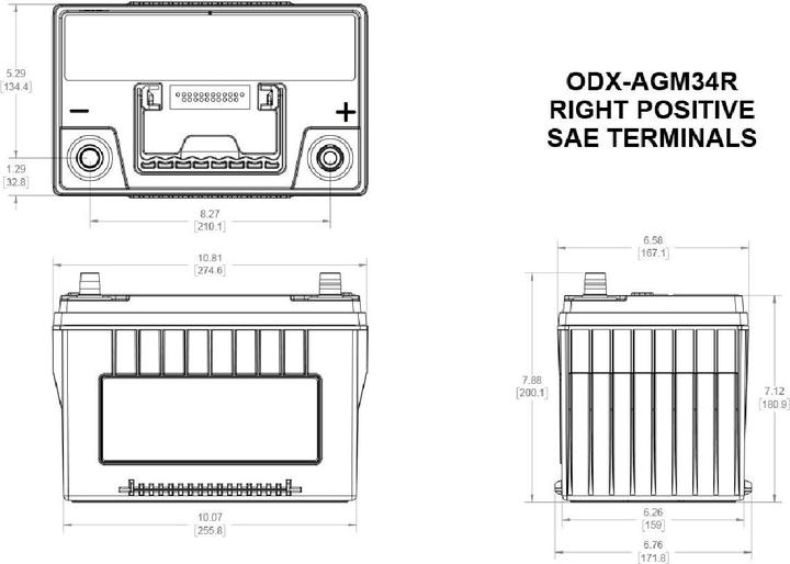 Produktbild Odyssey AGM Batterie Extreme Batterie 12V/68Ah/850A (12 V, 68 Ah, 850 A)