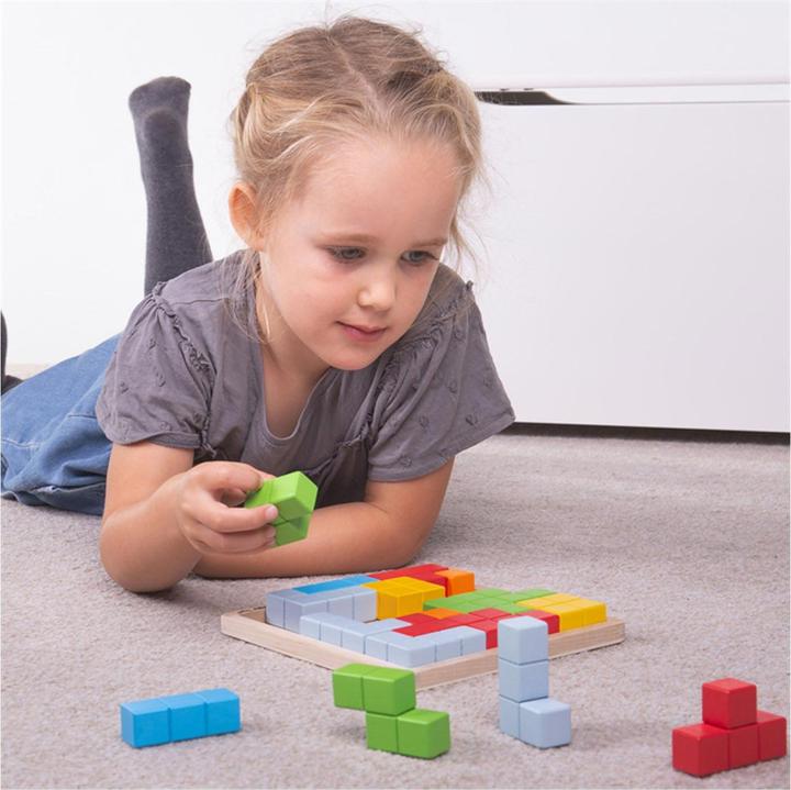 Produktbild Bigjigs Holzblock-Puzzle-Muster