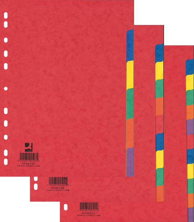 Produktbild Q-Connect Register Vollformat aus Glanzkarton