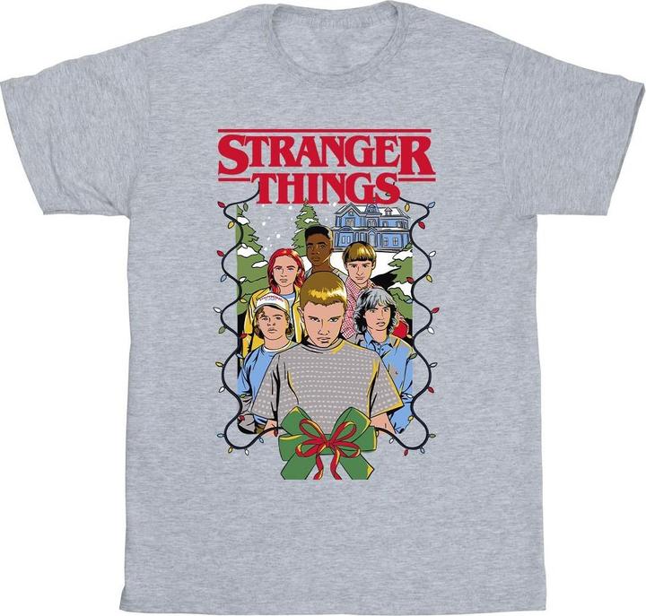 Netflix Stranger Things Christmas Poster TShirt Mädchen