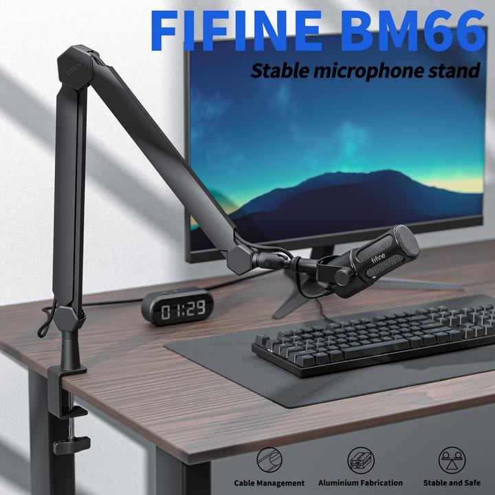 Image du produit Fifine BM66 Universal microphone arm stand with heavy bulk design