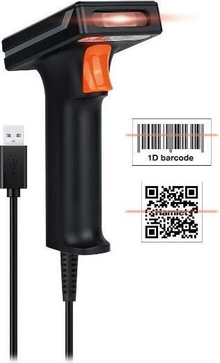 Actual product image Hamlet Ind 2D-1D-QR Barcode Scanner (1D barcodes, 2D barcodes, QR Code)