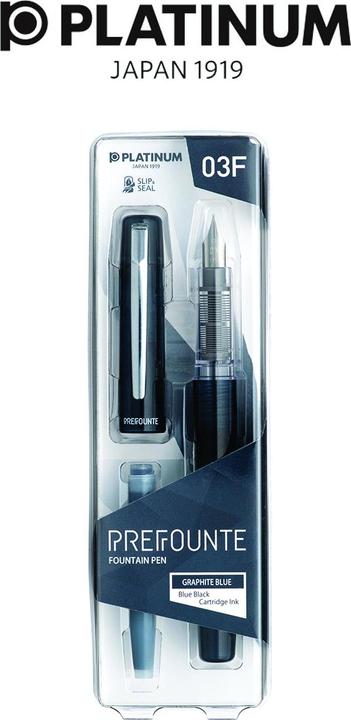 Image du produit Platinum Prefounte Graphite Blue, F, emballage plastique, blister, couleur bleu foncé (Bleu foncé, 1 x)