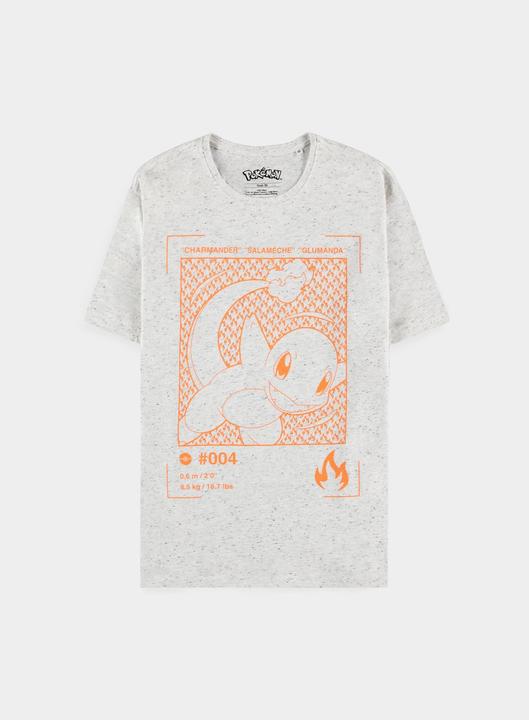 Immagine prodotto Pokémon Maglietta a maniche corte da uomo Neppy Charmander (XL)