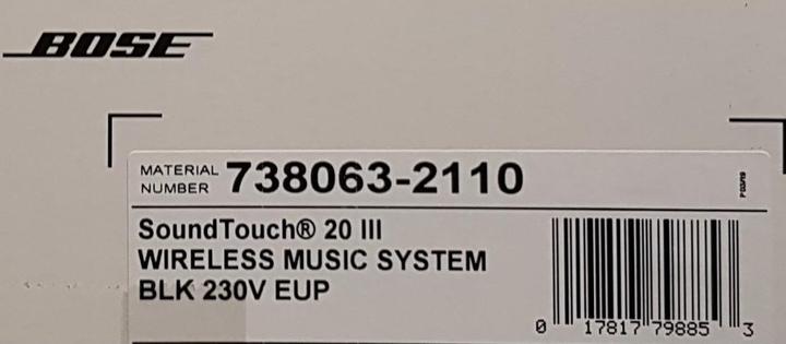 Actual product image Bose SoundTouch 20 Series III (Wi-Fi, Bluetooth)