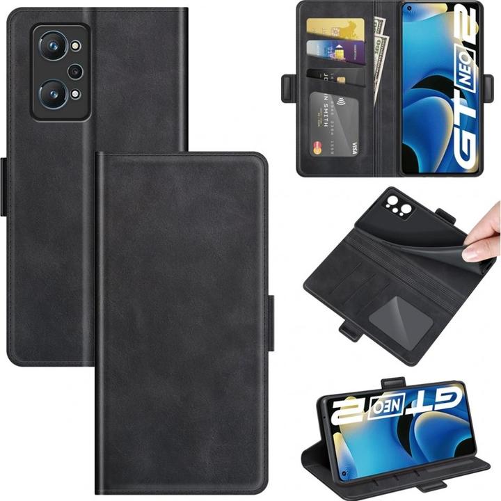 Productafbeelding Screenguard Realme GT Neo2 CardLounge Lederen Hoesje (Realme GT Neo 2)