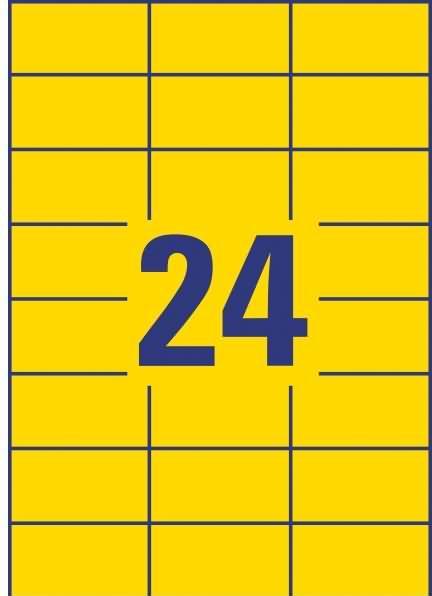 Actual product image Avery Labels 70 x 37 mm Polyester film 480 pcs. Permanent sal labels, weatherproof