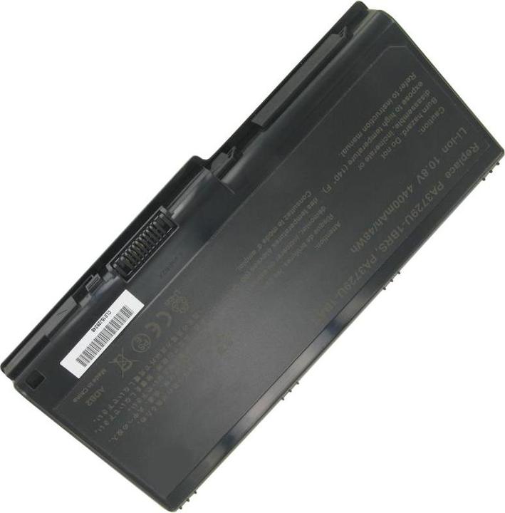 Actual product image AccuCell Battery Toshiba PABAS207, Qosmio X500 Series, PA3729U-1BAS, PA3729U-1BRS (4400 mAh)