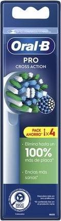 Actual product image Oral-B CROSS ACTION cabezales #blanco 4 u (4 x)