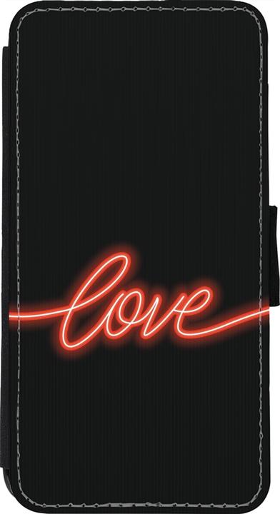 Produktbild PhoneLook Hülle Wallet schwarz Valentine 2023 neon love (Apple iPhone 11 Pro Max)