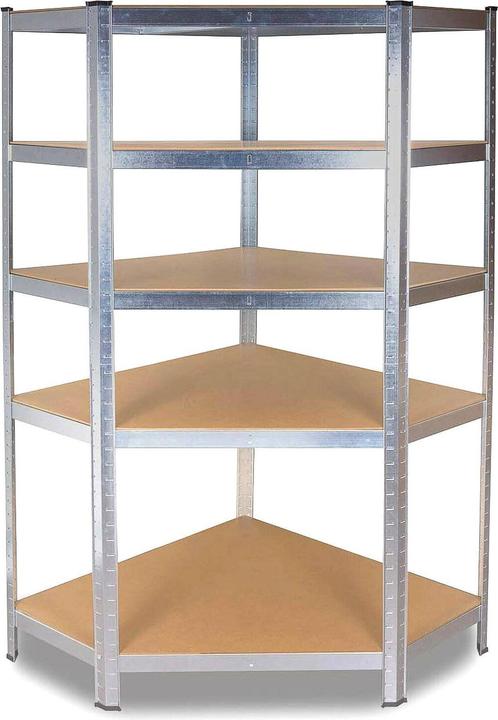 Immagine prodotto Topeshop REGAŁ GC9030 Scaffale per attrezzi da giardino a libera installazione/da parete in acciaio zincato (90 x 30 x 180 cm)