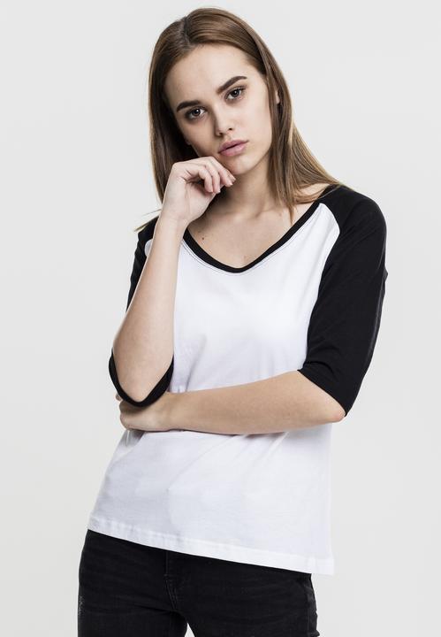 Produktbild Urban Classics Ladies 3/4 Contrast Raglan Tee (S)