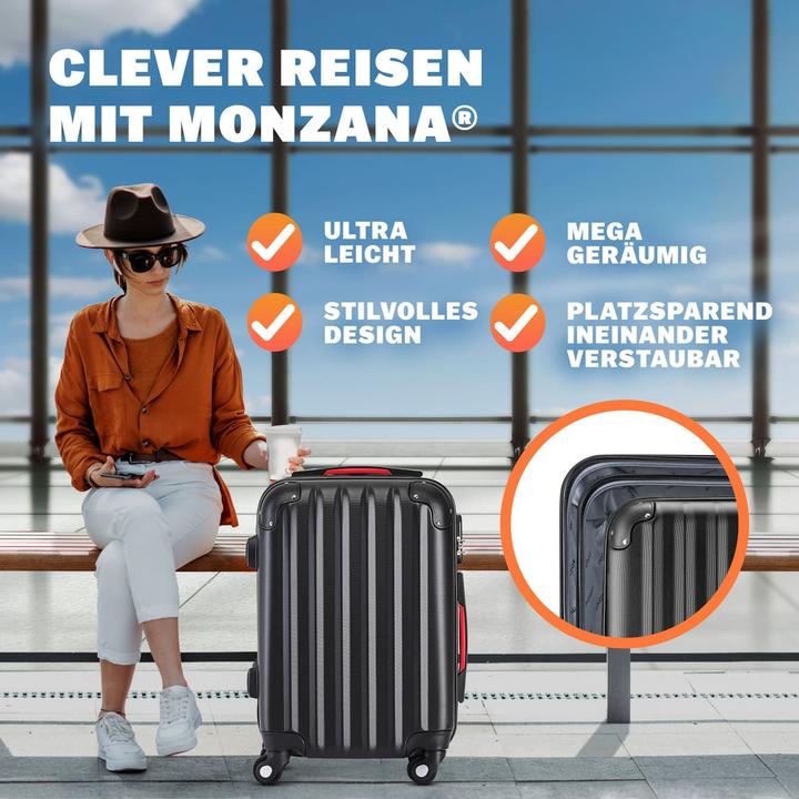 Actual product image Monzana Hard case (34 l, Hand luggage (up to 50 litres))