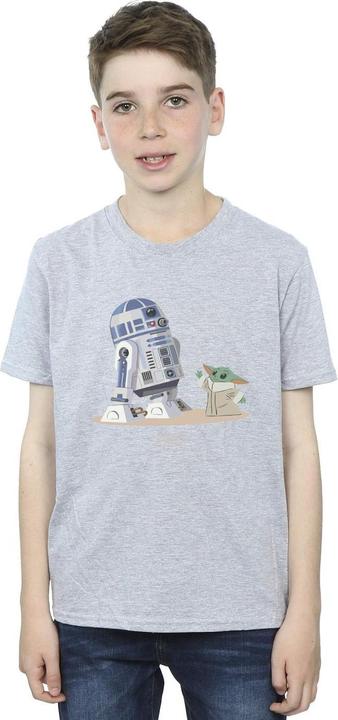 Immagine prodotto Star Wars The Mandalorian R2D2 And Grogu Maglietta Ragazzi (140, 146)