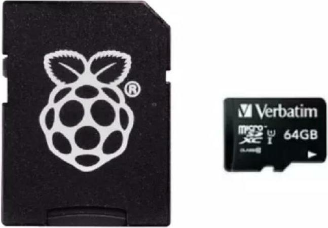 Actual product image Raspberry Pi Official micro SD Card With Noobs (Operating System) for 4 - 64GB