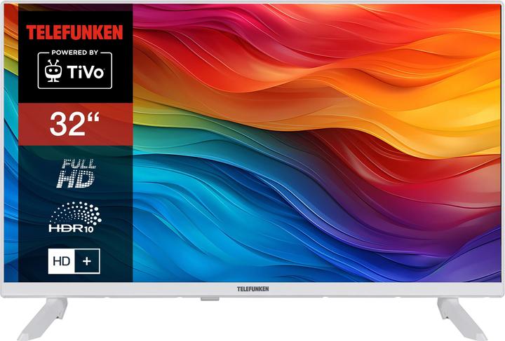 Produktbild Telefunken XF32TO750S-W 32 Zoll Fernseher Smart TV (Full HD, HDR, Triple-Tuner, 6 Monate HD+ inkl.) (32", LED, Full HD, 2024)