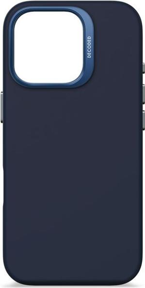 Actual product image Decoded AntiMicrobial Silicone Backcover Case with MagSafe for iPhone 16 Pro - Navy Blue (Apple iPhone 16 Pro)