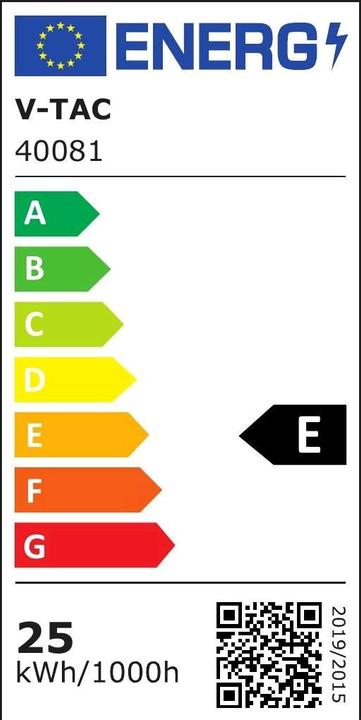 Energie-Label V-TAC VT7353 30W LED Designer Tisch Lampe Berührung Dimmbar Weiss 3000K (2550 lm)