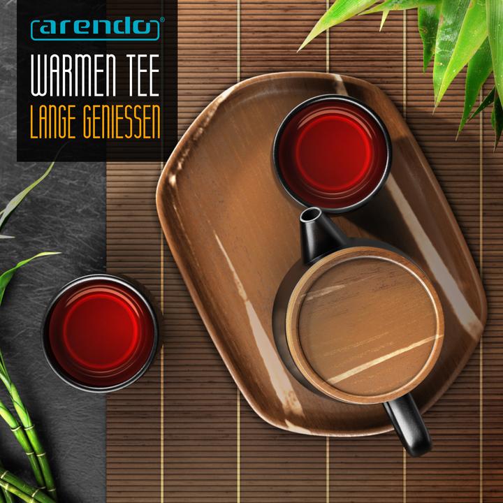 Produktbild Arendo Teeservice Keramik, Teekannen Set 0,6 L, japanisches Design, Teesieb, für 2 Personen, 2x Teetassen (0.60 l)