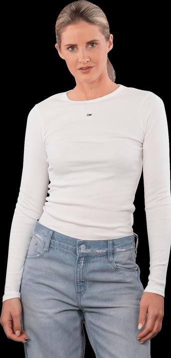 Actual product image Tommy Jeans Tjw Slim Essential Rib Ls (S)