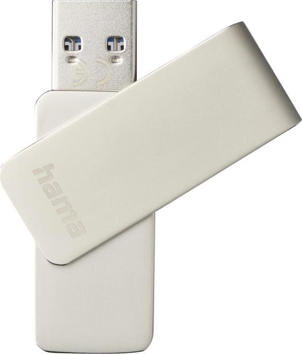 Actual product image Hama USB flash drive Rotate Pro, USB 3.0, 32GB, 70MB/s, silver (32 GB, USB-A)