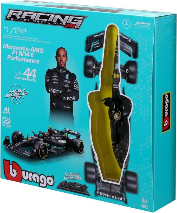 Image du produit Bburago Mercedes-AMG F1 W14 E Perf. 1/24 Kit Hamilton 2024