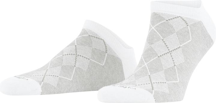 Burlington Socken "Carrington" weiss karo (40 - 46)