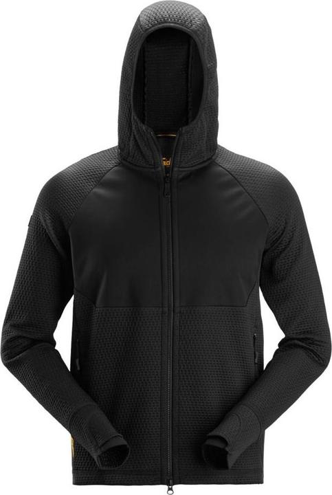 Snickers Workwear 84050404007 FlexiWork, Interlayer Hoodie mit Reissverschluss Schwarz XL (XS, S, M, L, XL, XXL, 3XL)