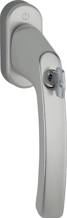 Produktbild Hoppe Fenstergriff LIÈGE abschliessbar, Vierkant 7x40 Nm 35 Edelstahl-Effekt (Türgriff)