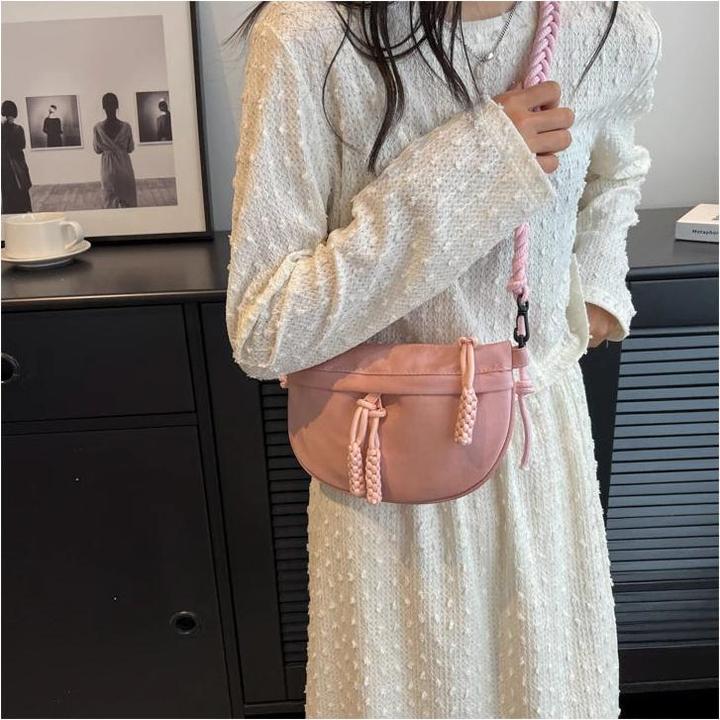 Immagine prodotto Only-Bags.Store Borsa Casual a colori solidi per il torace Borsa a vita di grande capacità Borse a tracolla in tela